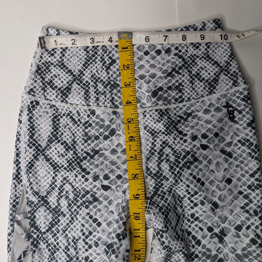 Good American Women's Python Print Mesh Leggings … - image 5